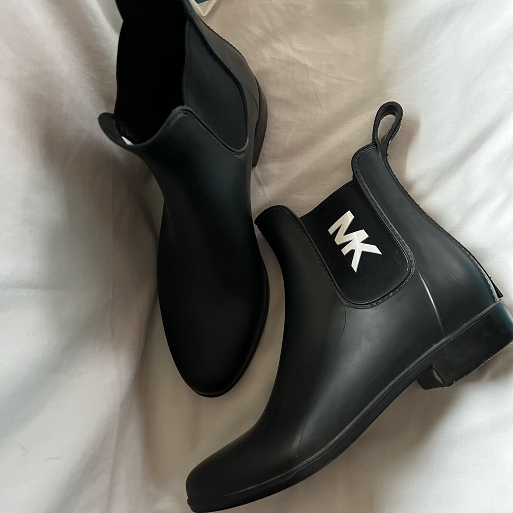 Women’s Michael Kors Charm Gore Black Rain Boots
